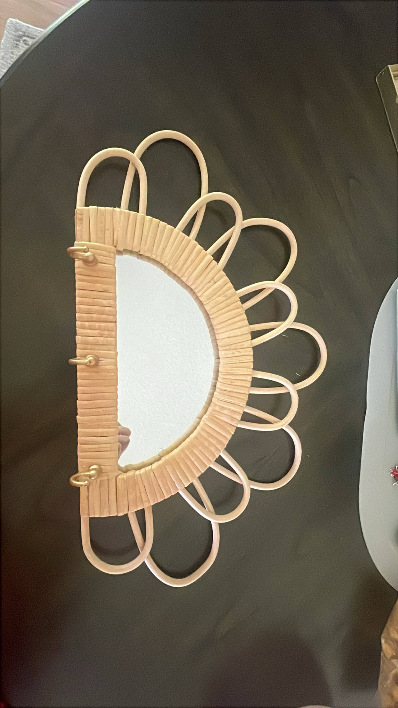 Rattan Sunburst Wall Mirror