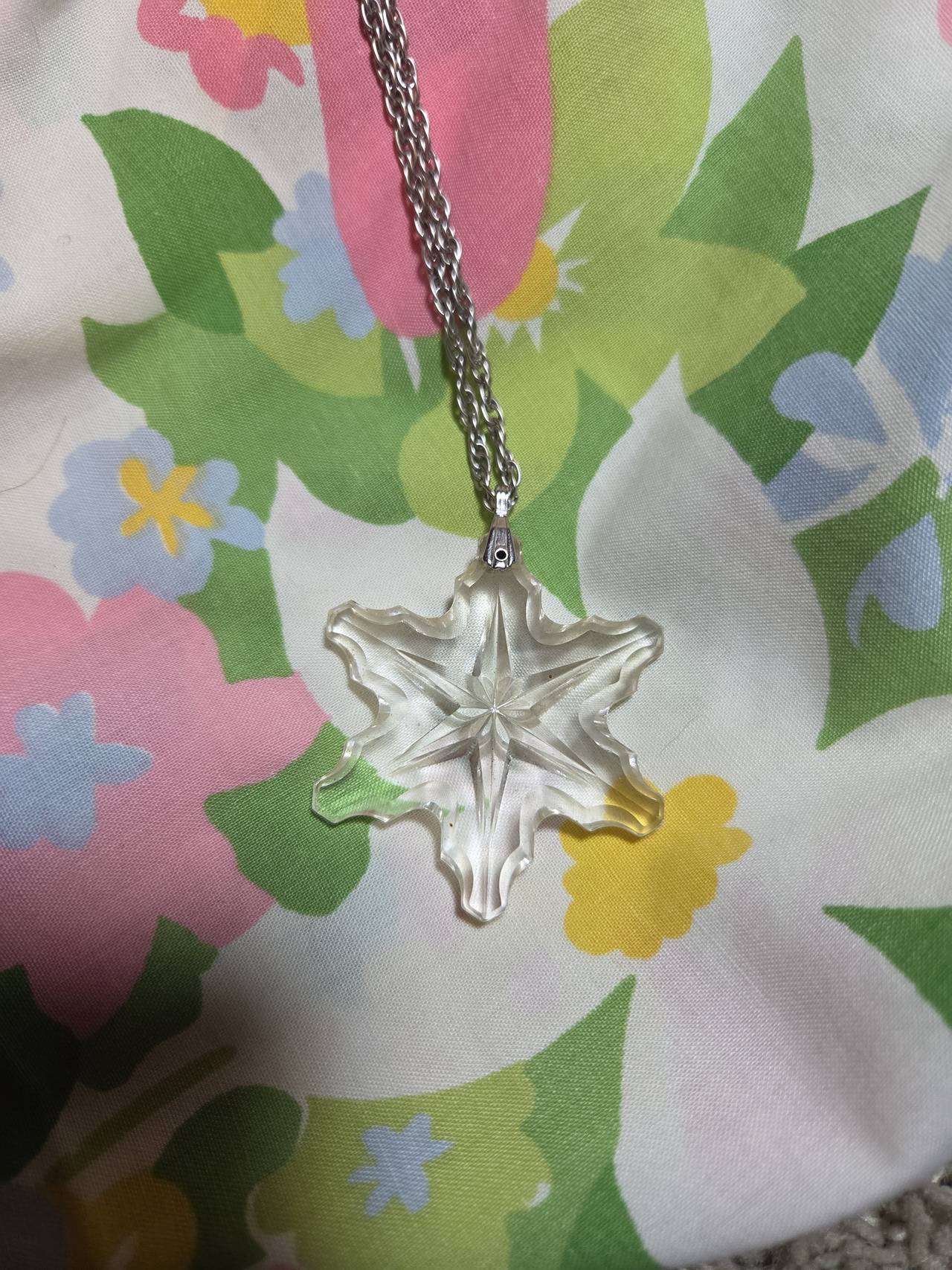 Swarovski Crystal Snowflake Necklace