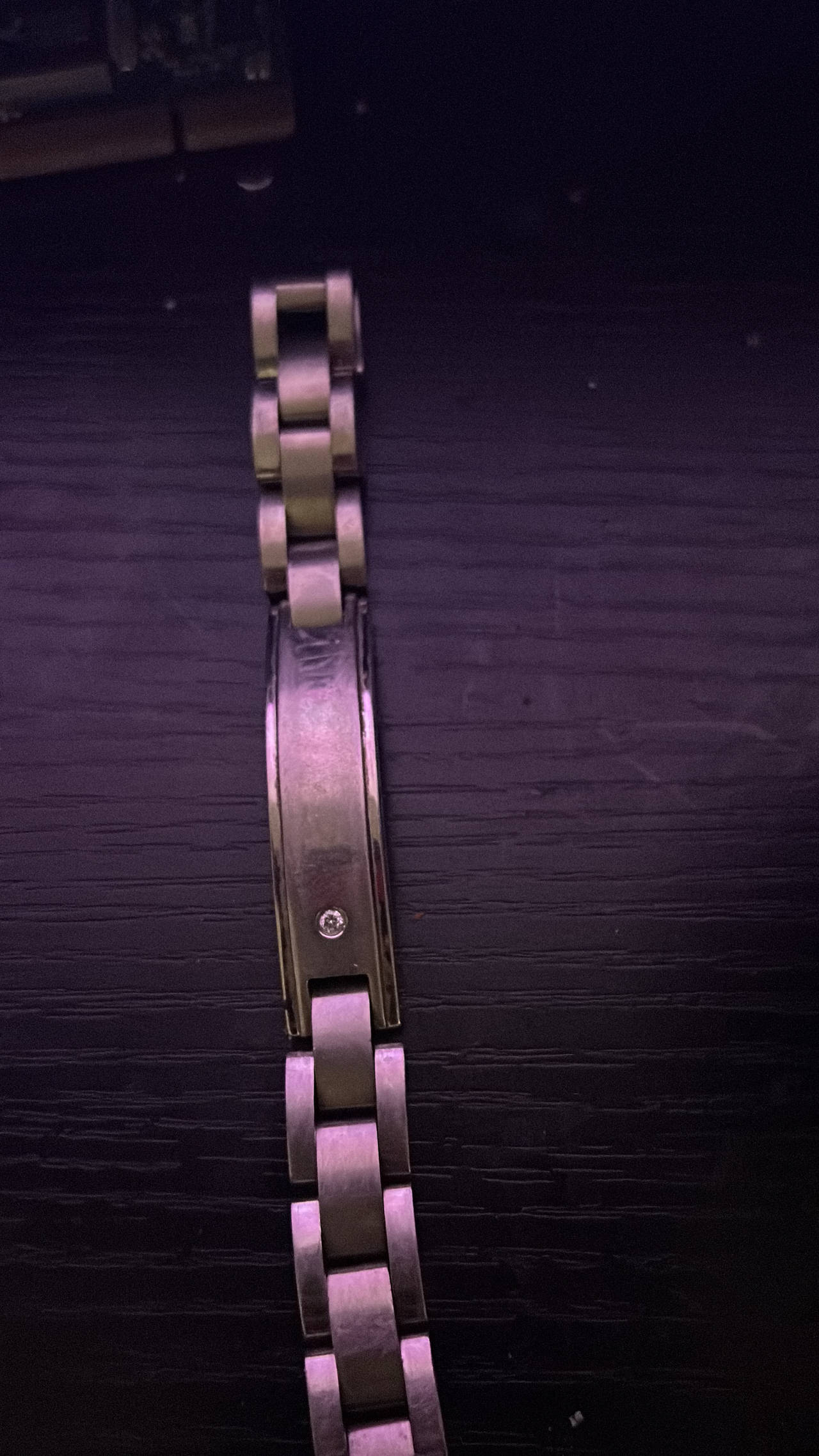 Bulova Men's Stainless Steel Diamond Accent ID Bracelet