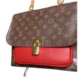 Louis Vuitton Marignan Monogram Shoulder Crossbody Bag Brown/Red - Image 4