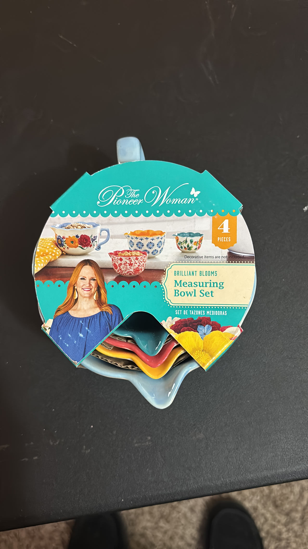 The Pioneer Woman Brilliant Blooms 4-Piece Measuring Bowl Set