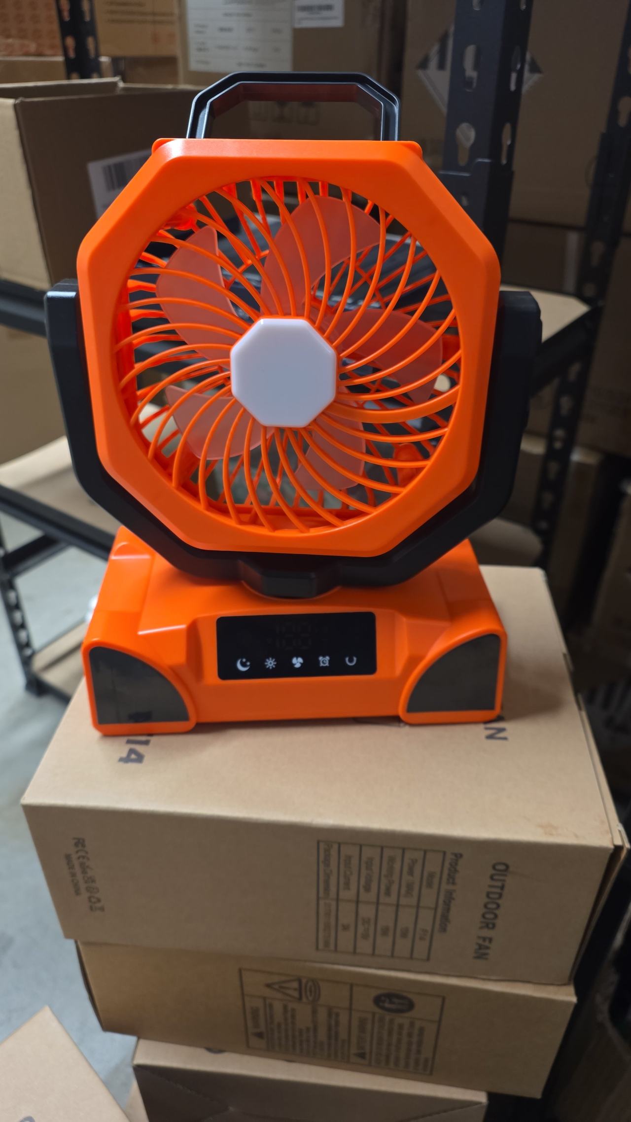 Portable Rechargeable Camping Fan with LED Lantern