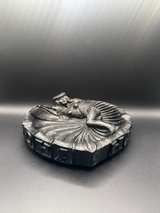 Coco Joe's Vintage Tiki Ashtray Hula Girl Black Lava - Image 1
