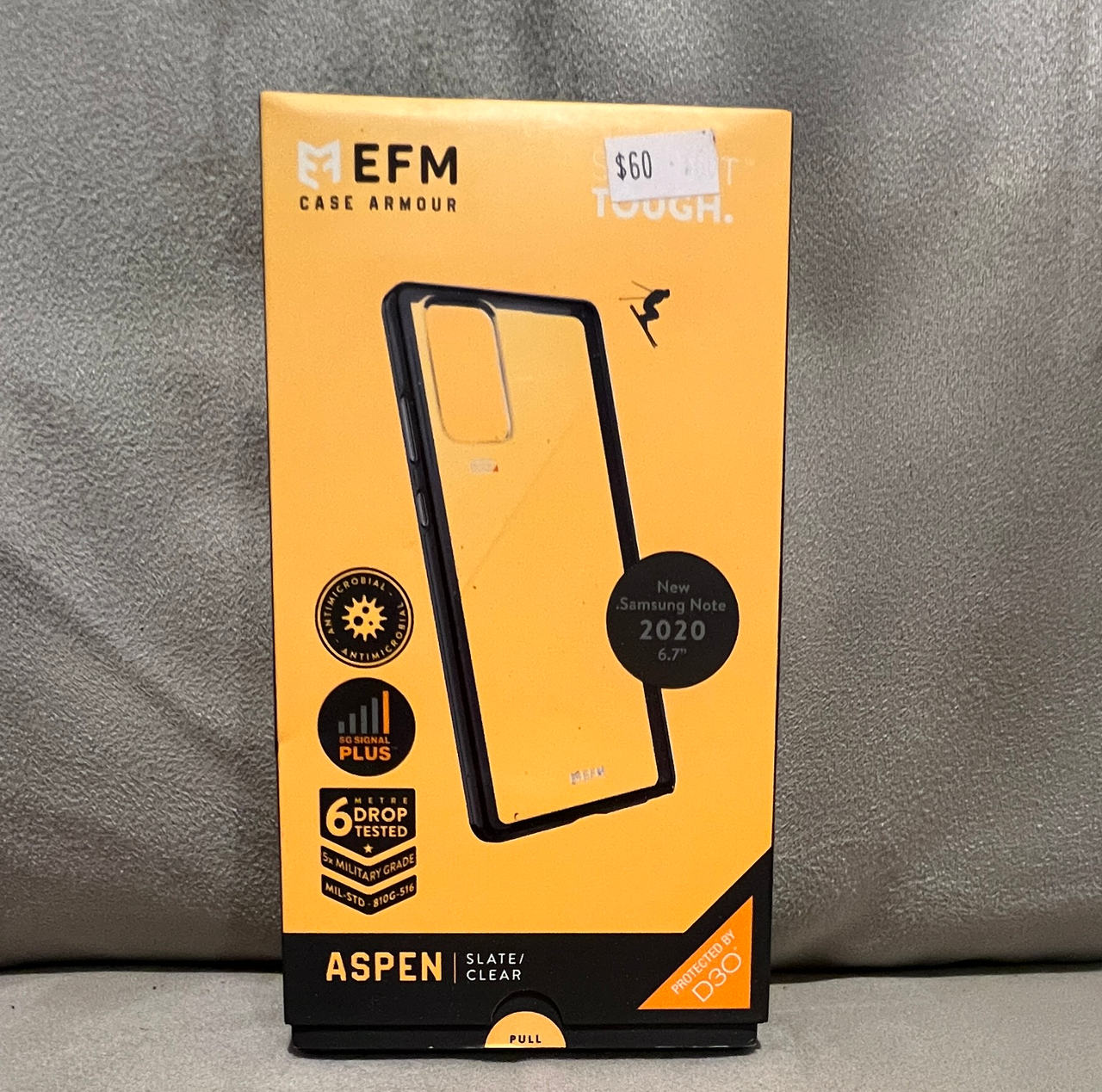 EFM Aspen Case Armour for Samsung Galaxy Note 20 (6.7") - Slate/Clear
