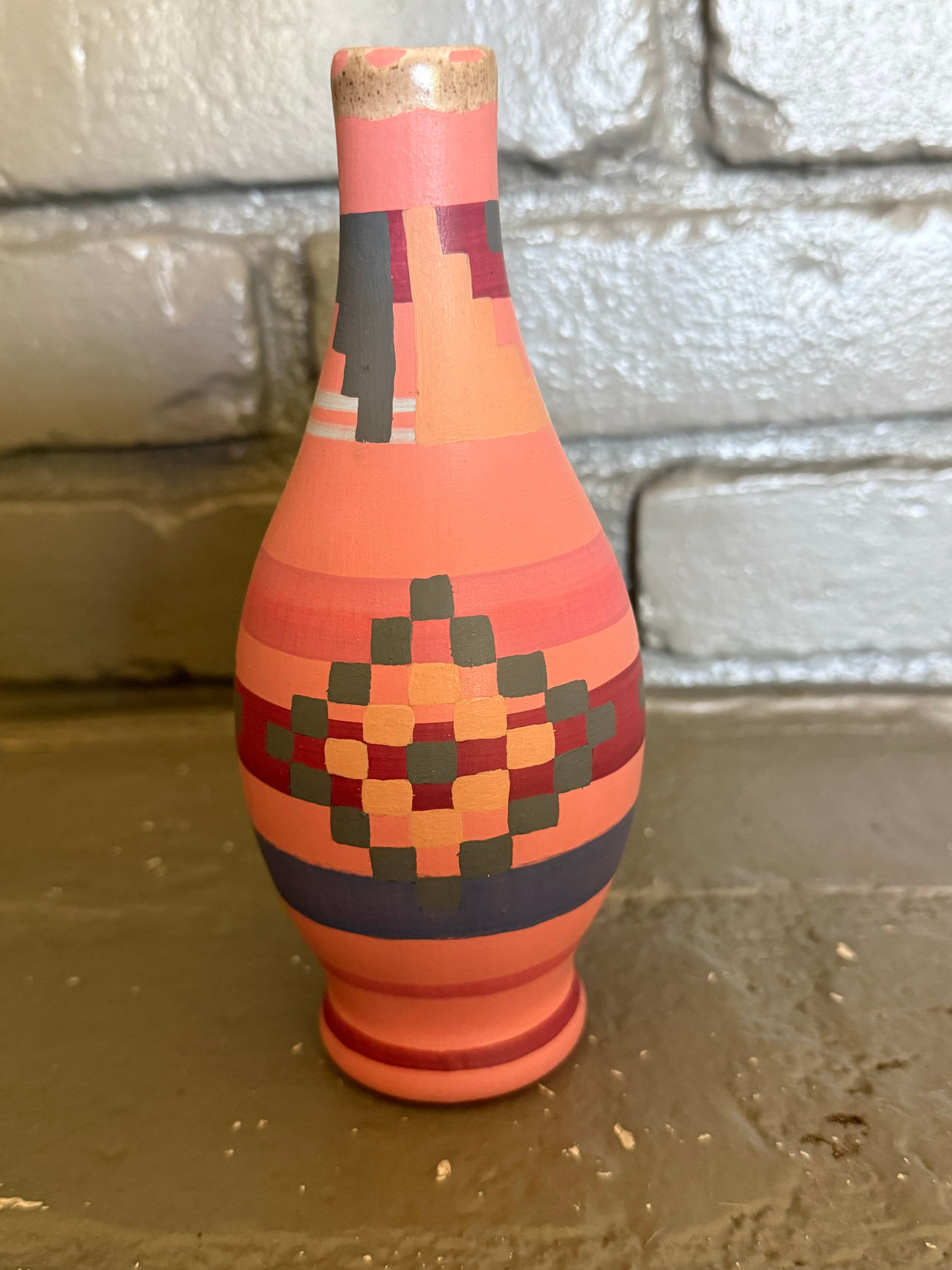 Handcrafted Navajo Pottery Vase by Rosdail Gomez