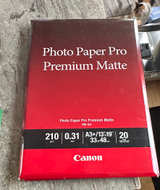 Canon Photo Paper Pro Premium Matte PM-101 A3+ 13x19" 20 Sheets - Image 1