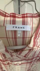 FRAME Plaid Ruffle Front Button Down Shirt - Image 2