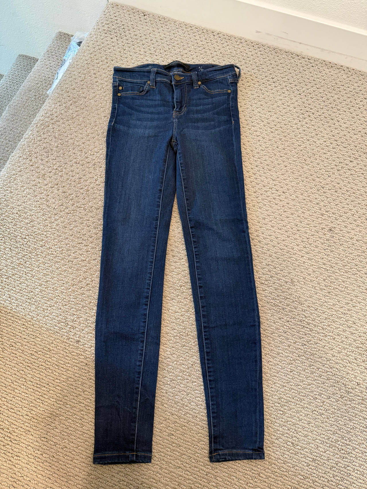 Liverpool skinny stretch jeans darkest blue size 4