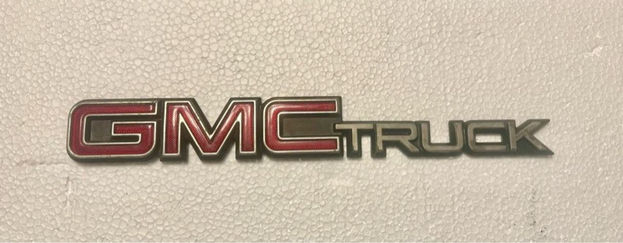 GMC Truck Tailgate Emblem Badge From 1993 GMC Sierra 1500 Tailgate