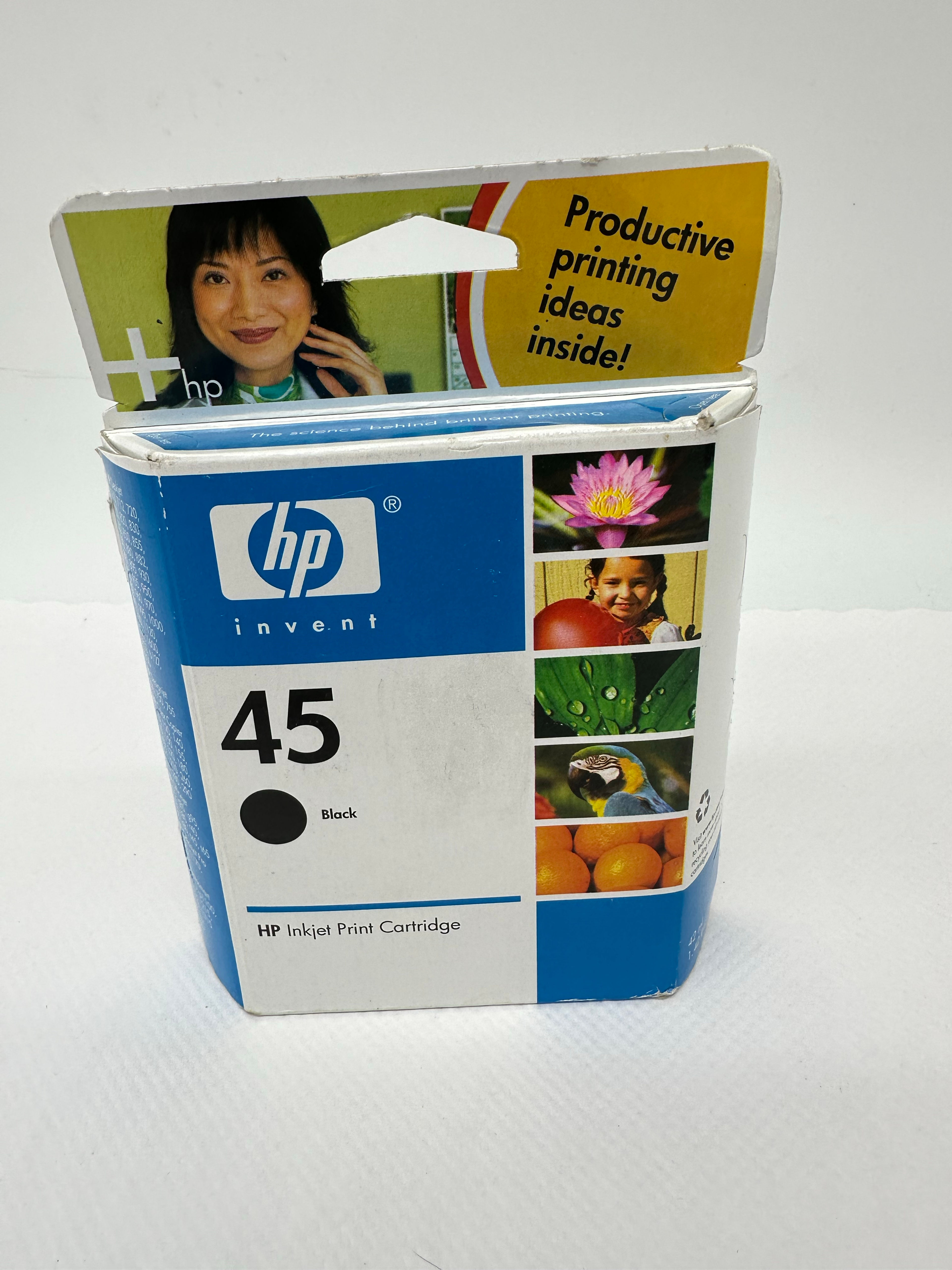 GENUINE HP 45 INK 51645A NEW FACTORY SEALED BOX Exp April 2007