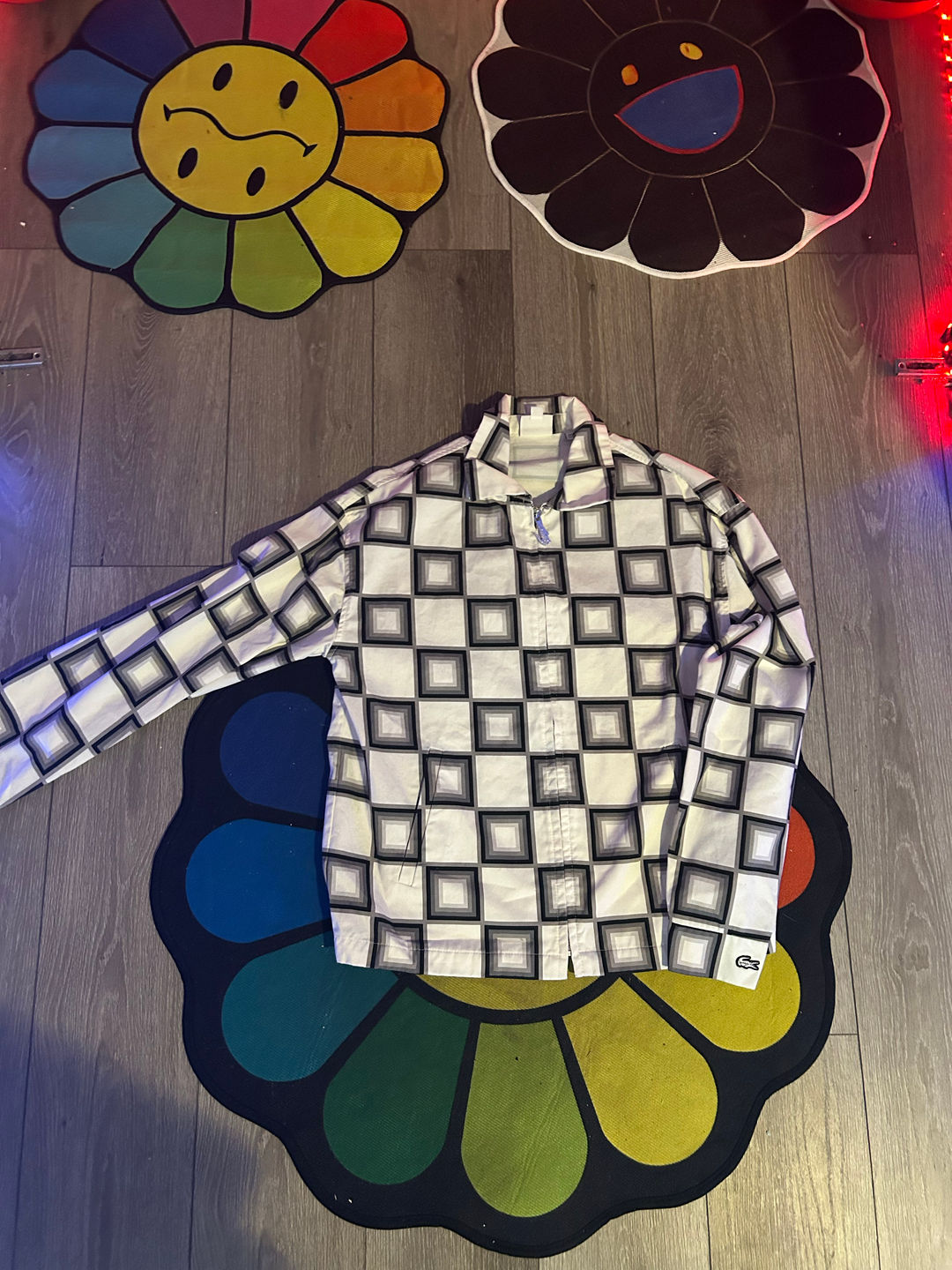 Lacoste Ricky Regal checkered zip-up jacket #streetwear
