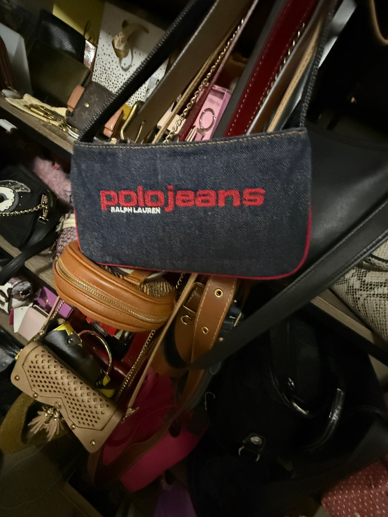 Polo Jeans Denim Shoulder Bag