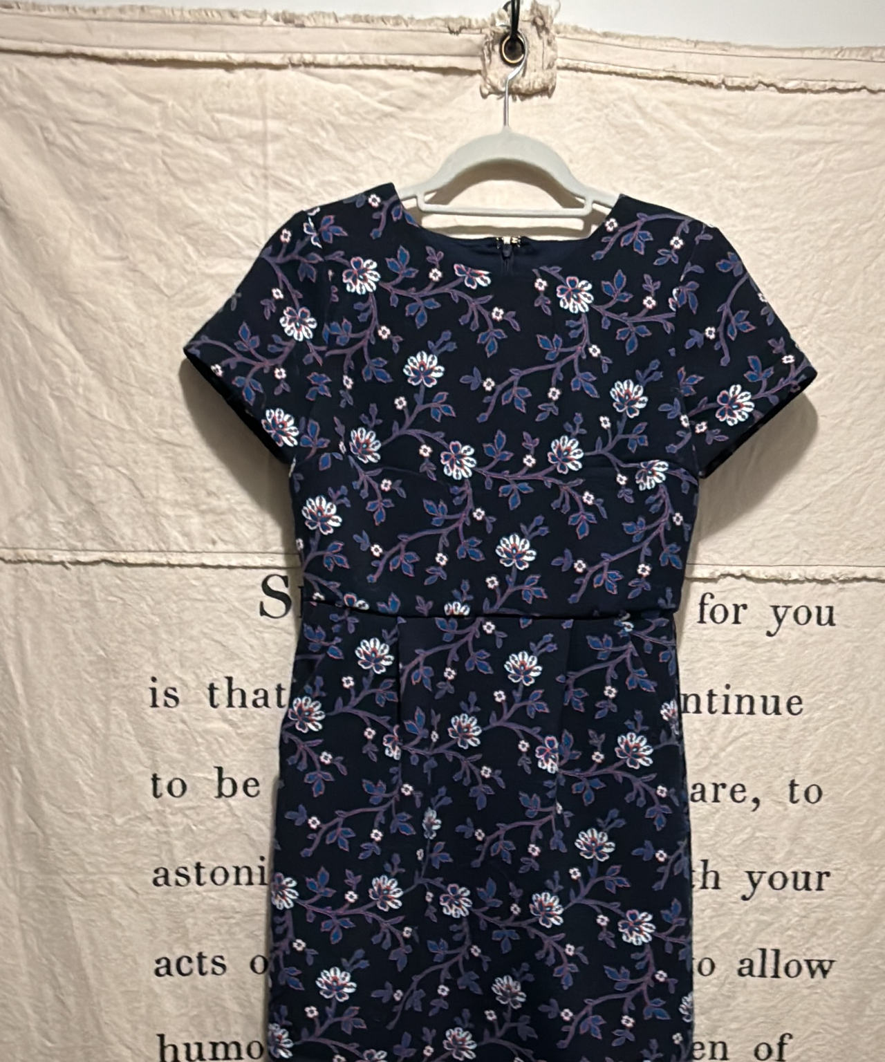 Loft Floral Short Sleeve Dress size 0