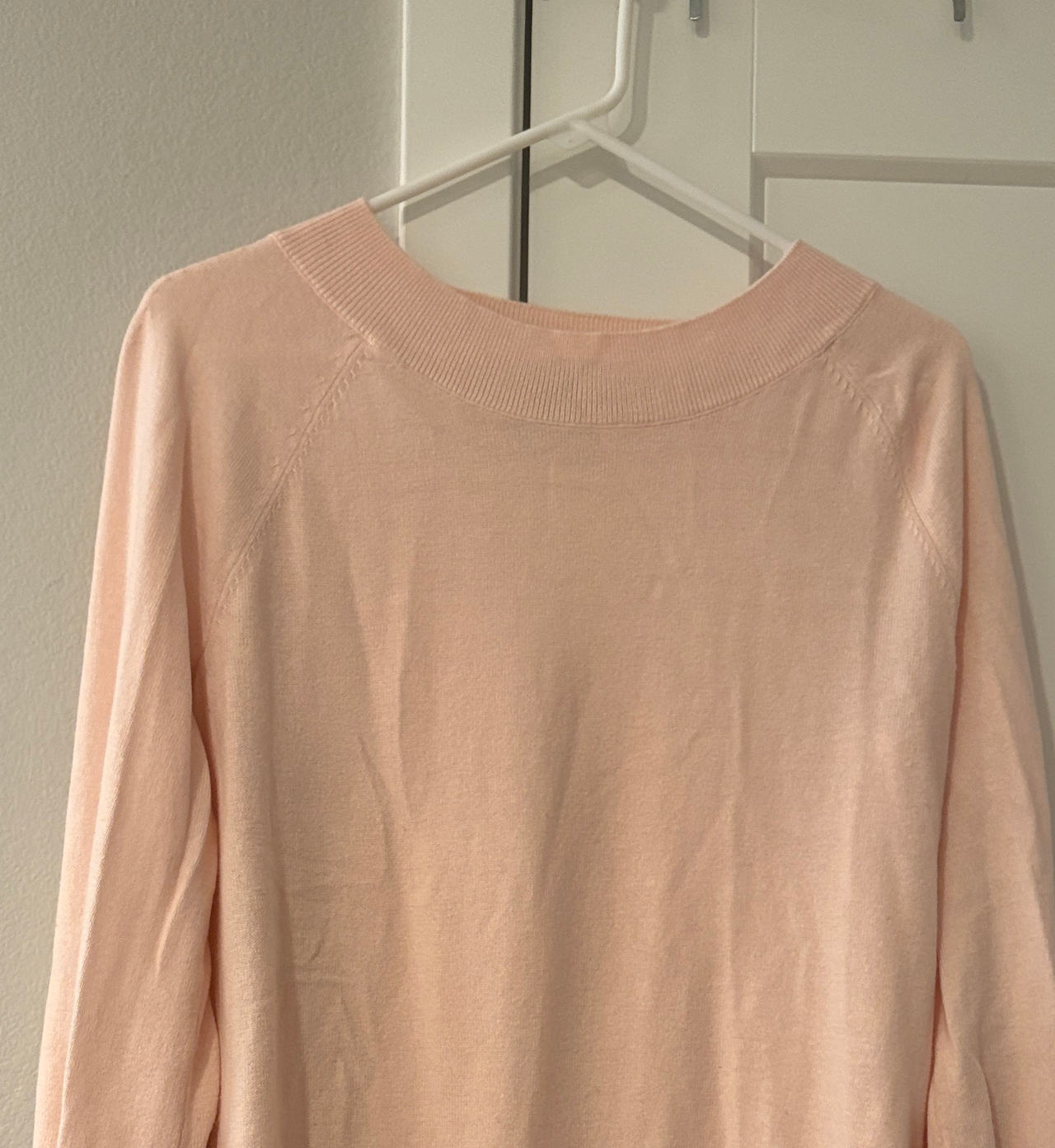 Loft Light Pink Knit Sweater Medium