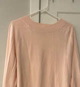 Loft Light Pink Knit Sweater Medium - Image 1