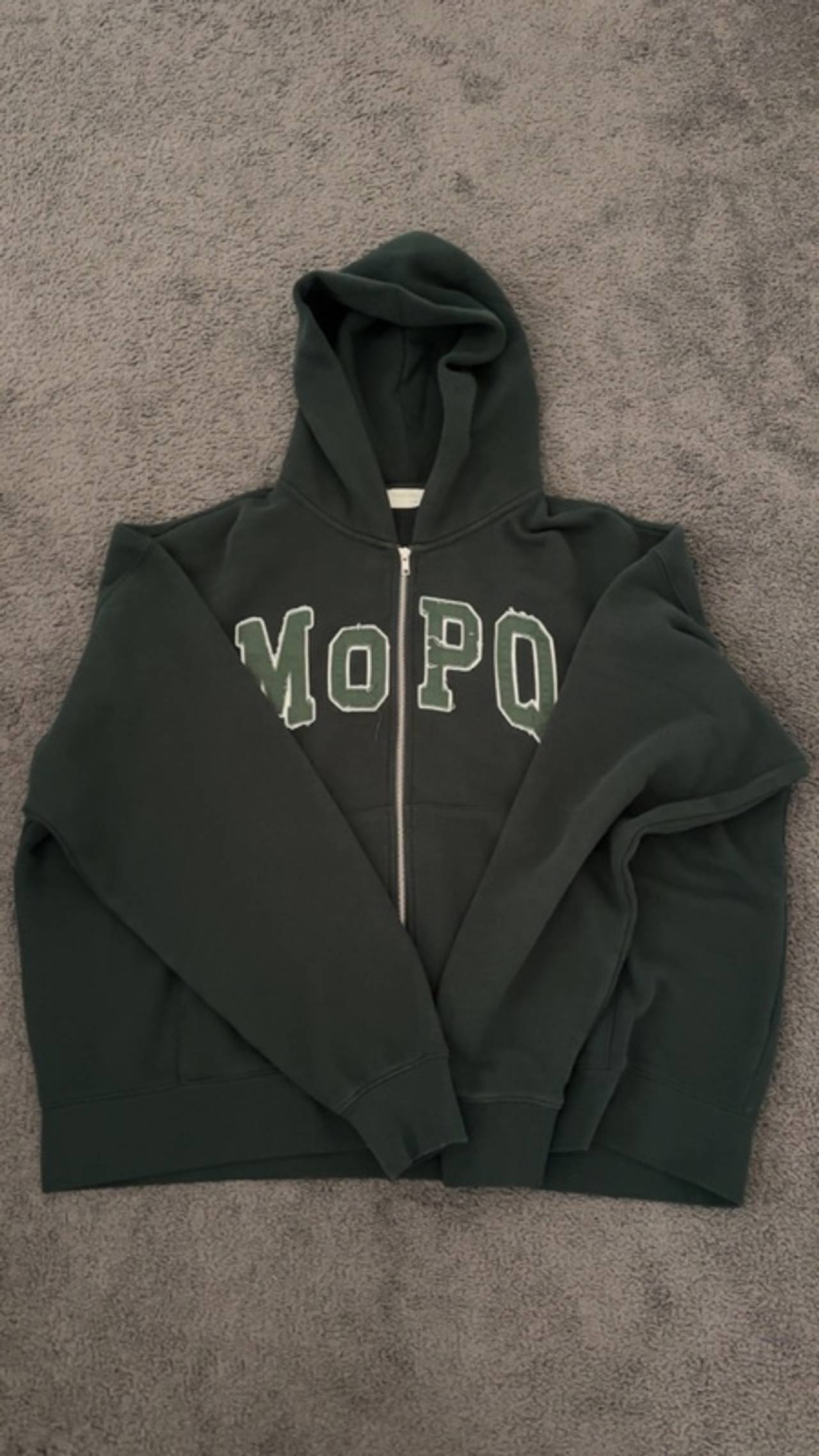 Museum of Peace & Quiet University Zip-Up Hoodie Green
