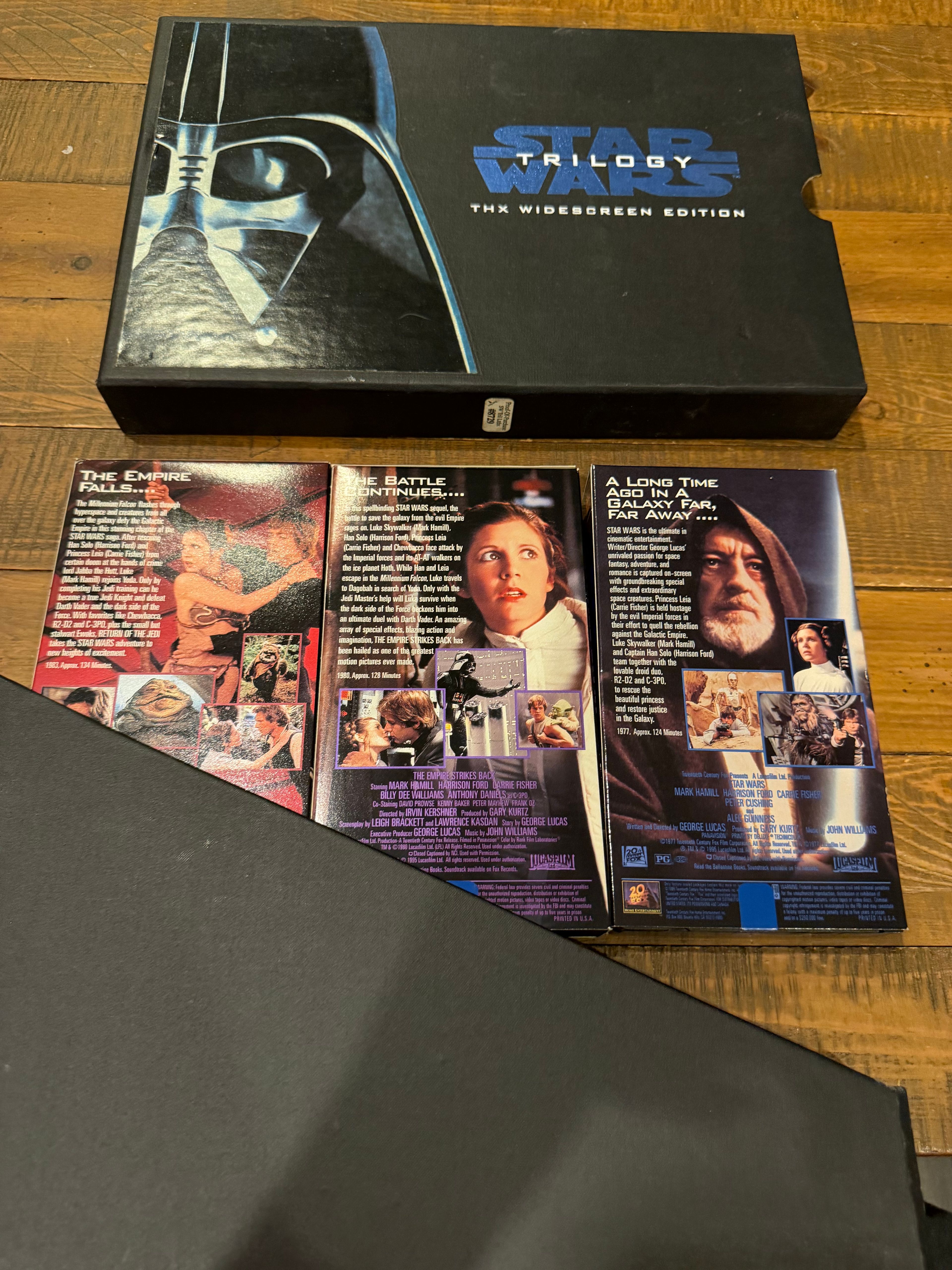 Star Wars Trilogy THX Widescreen Edition VHS Box Set (1995) Movie Lot Vintage - Image 5