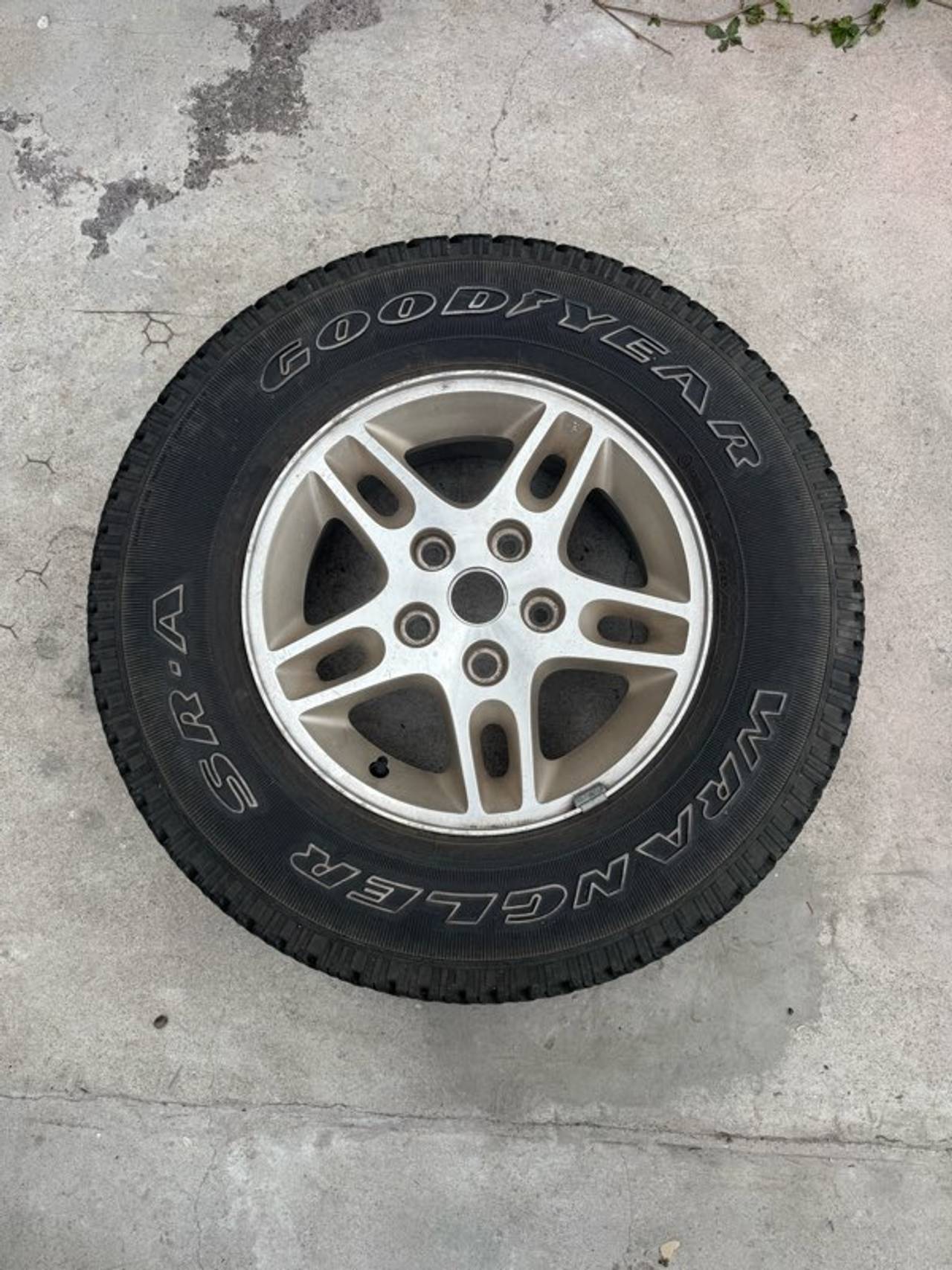 Goodyear Wrangler SR-A Tire with Alloy Wheel