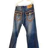 True Religion Ricky Super T Leather Trim Studded Jeans - Image 8
