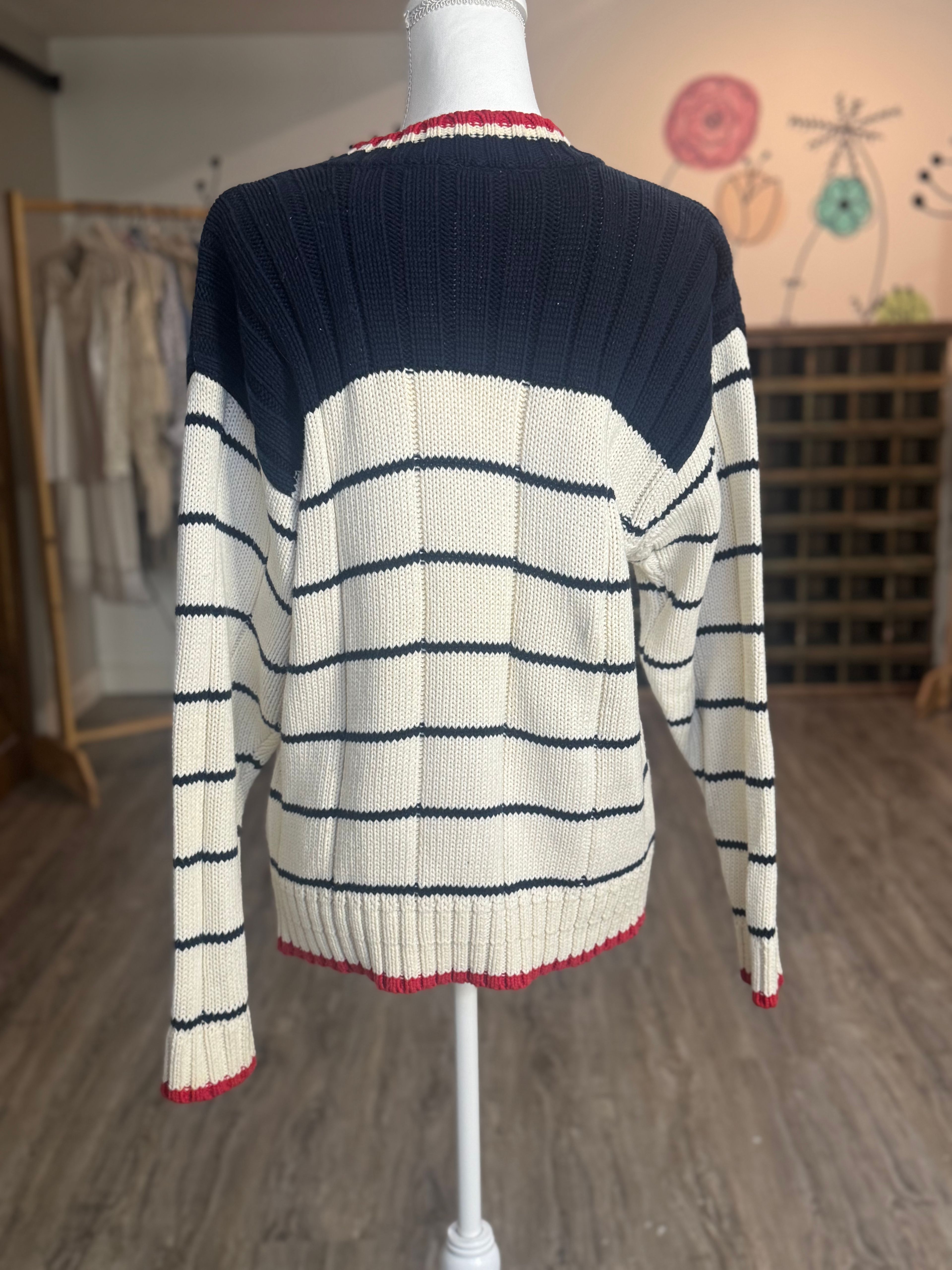 Striped Knit Sweater