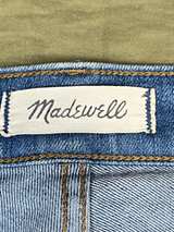Madewell 10 High Rise Skinny Jeans Womens 25 Blue Raw Frayed Hem Stretch - Image 3
