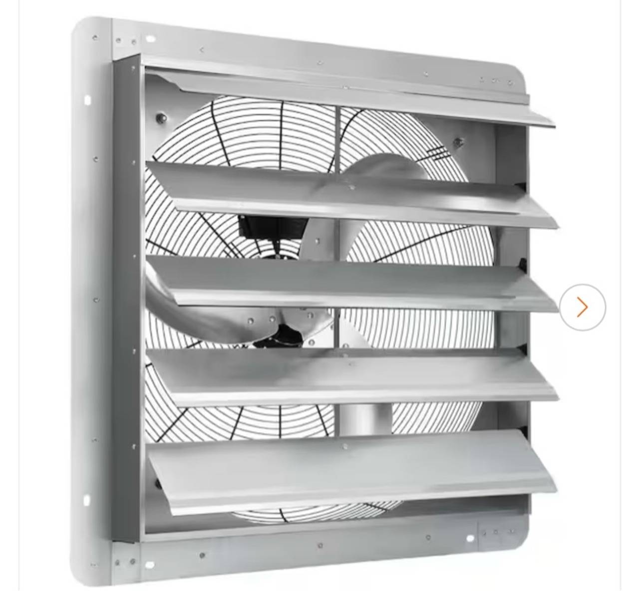 VEVOR 24-inch Shutter Exhaust Fan Aluminum