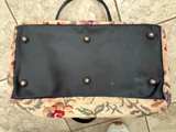 Vintage Floral Needlepoint Carryall by Munro handbag - Image 4