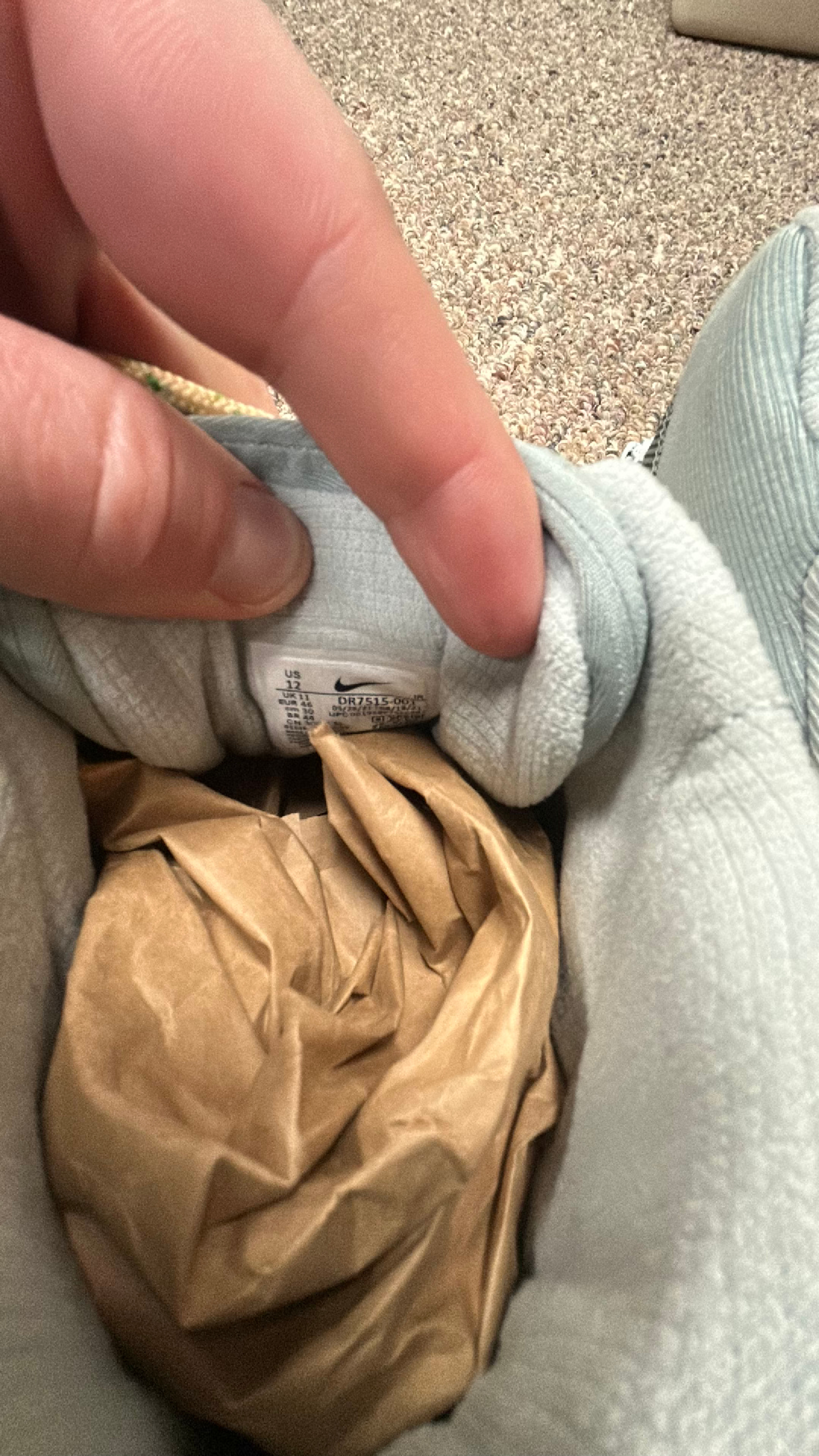 Size 12 Nike Air Trainer 1 Travis Scott Grey Haze - Image 4