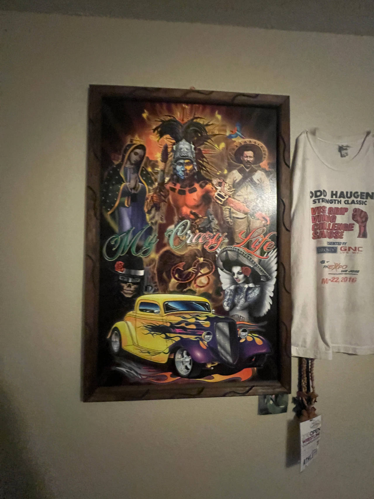 My Crazy Life Chicano Art Framed Poster