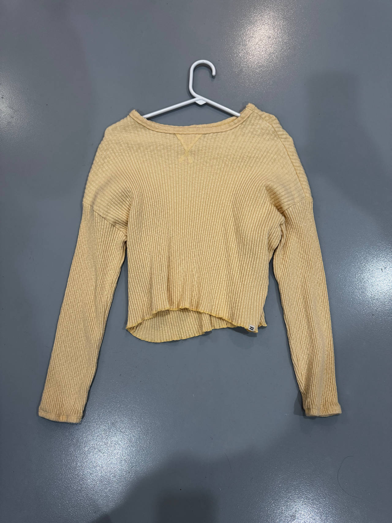 Billabong Waffle Knit Long Sleeve Top