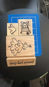 Stampin' Up! Holiday Wood Mounted Rubber Stamps - Image 1
