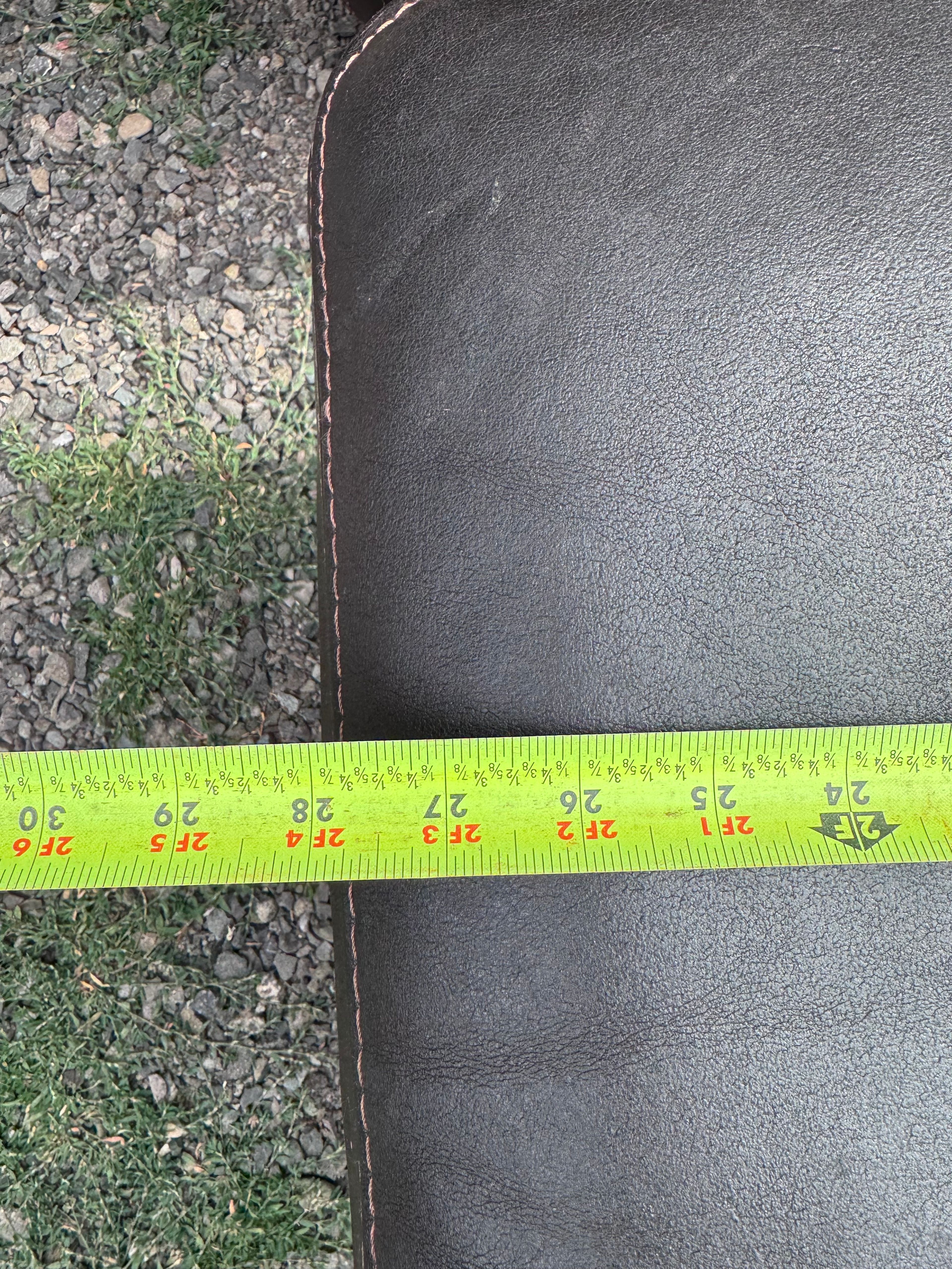 Leather Armchair and Ottoman Set - Image 5