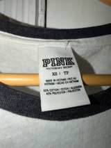 Victoria's Secret Pink Long Sleeve Top X-Small T-shirt Tee Y2K Vintage  - Image 2