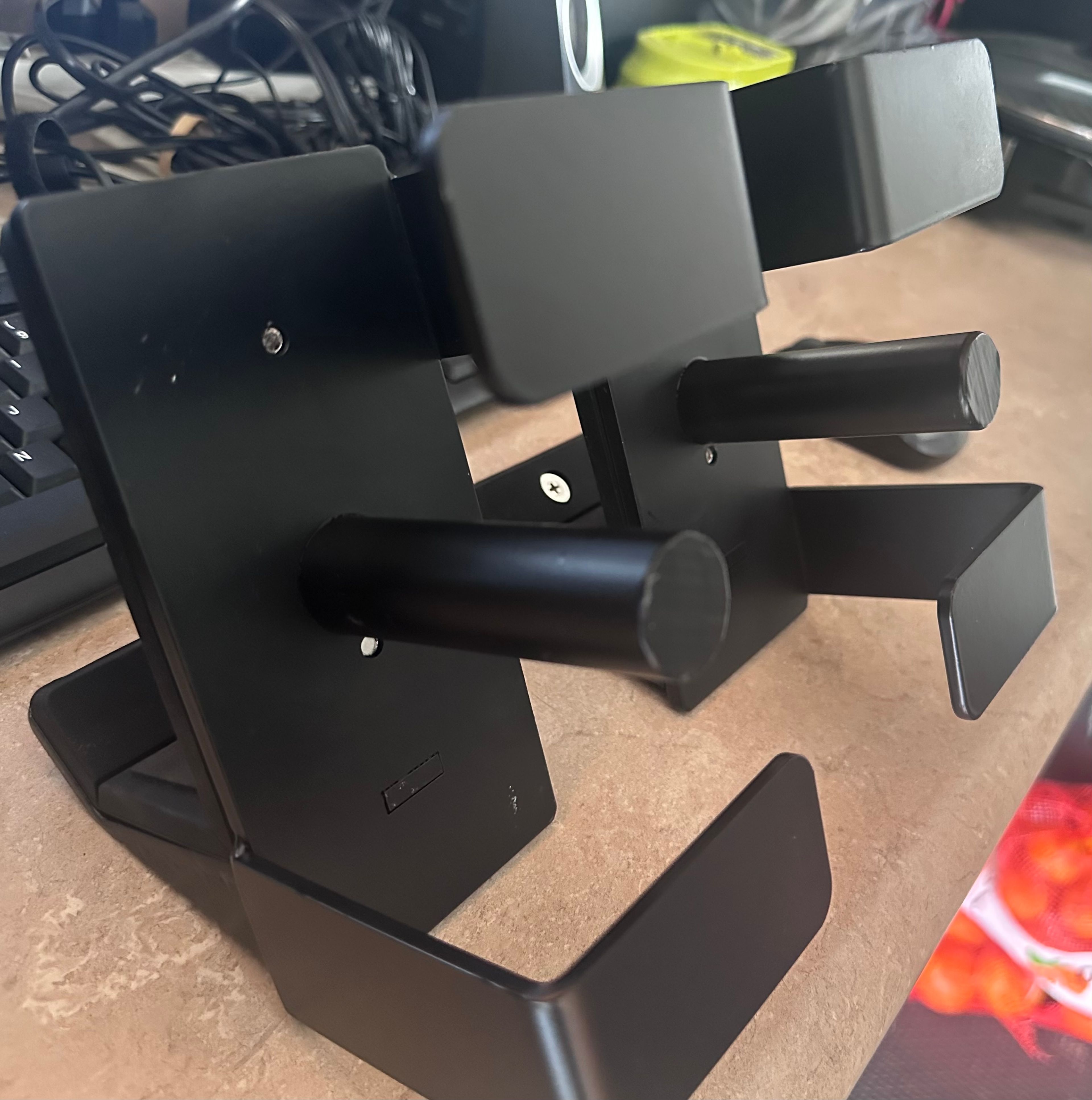 J Hooks 2x2 Power rack, rubber pad J-Hook for squat rack. Heavy duty. - Image 3