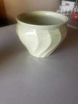 Bauer Ceramic Mid-Century Speckle Glazed Mint Planter - Image 1