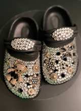 Handmade with rhinestones and gems new girls clogs shoes  - Image 2