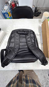 Kenneth Cole Reaction Modern Dilemma Black Leather Backpack - Image 4