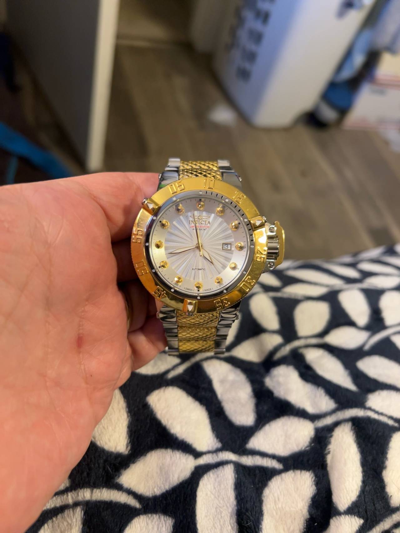 Invicta Subaqua Automatic Blue Dial Two-Tone