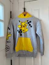 Pokemon Pikachu Kids Hoodie 10/12 Japanese Pokeball Long Sleeve Shirt - Image 1