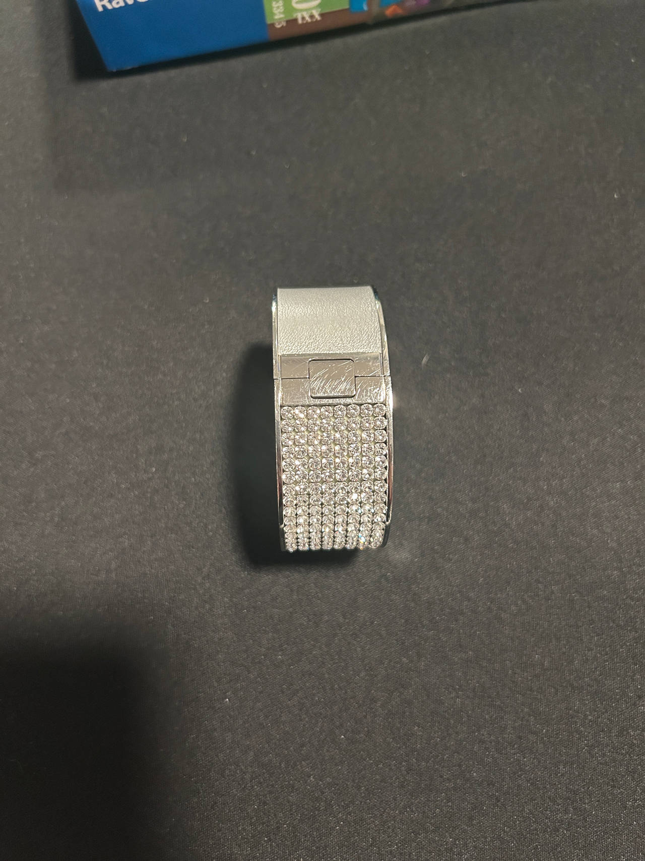 Swarovski Women's Silver Crystal and Calfskin leather Bracelet