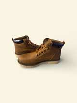 US Men's 9 or US Women's 11-11.5
 Tan Lace-Up Work Boots - Image 4