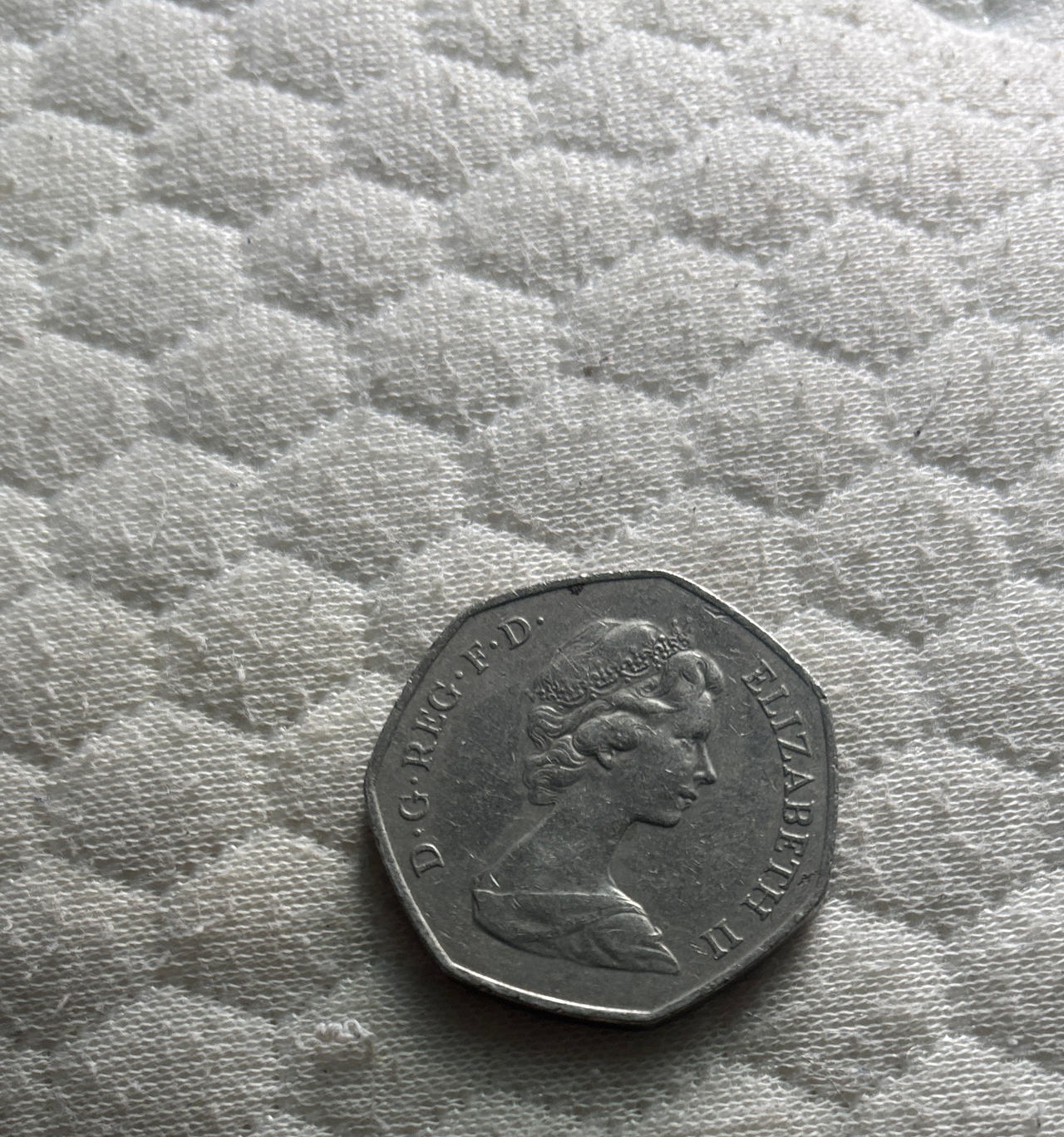 UK 50 Pence Coin (1969-1982)