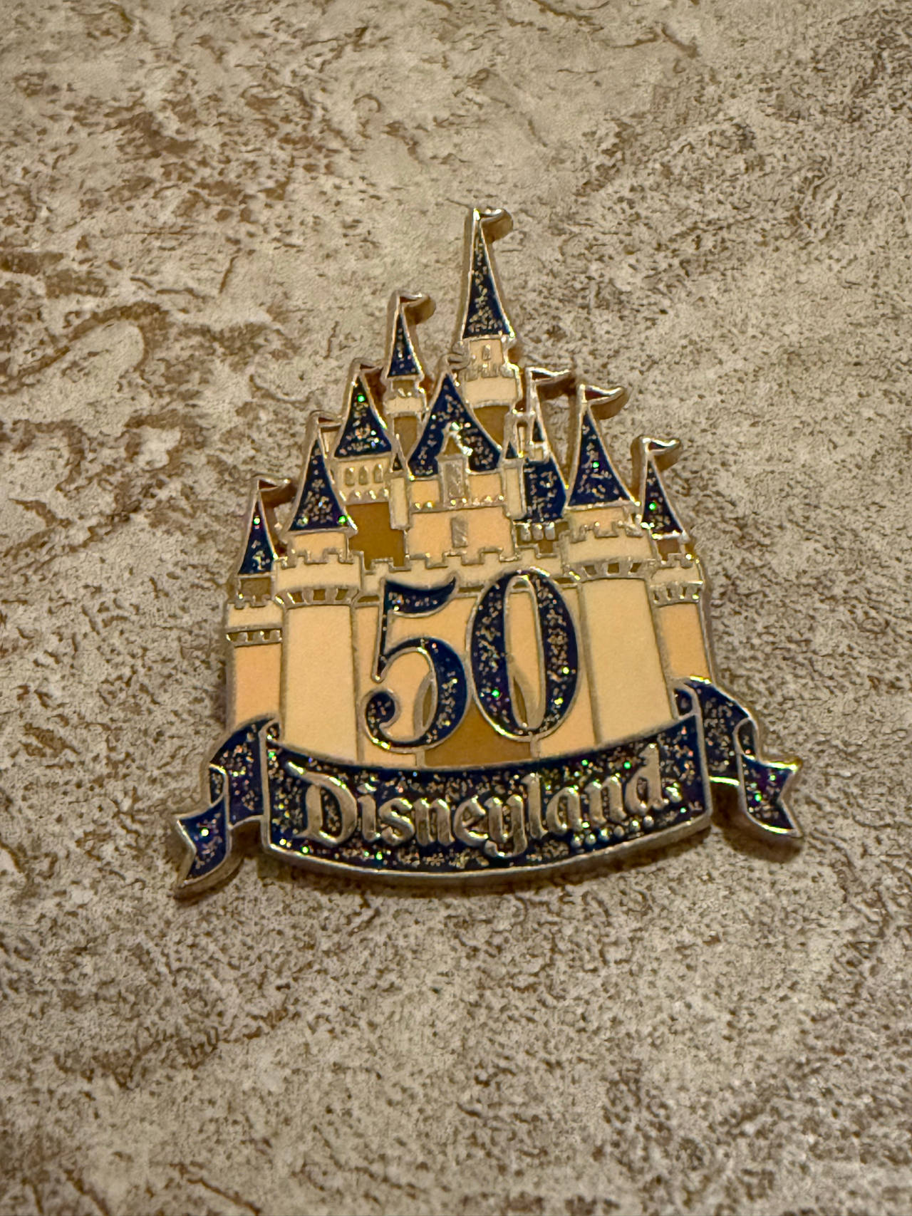 Disneyland 50th Anniversary Sleeping Beauty Castle Pin