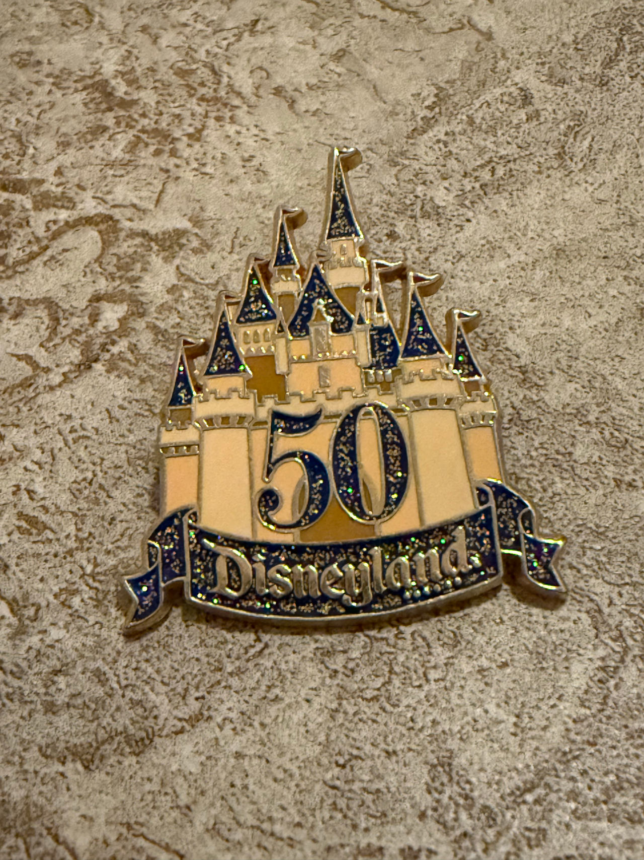 Disneyland 50th Anniversary Sleeping Beauty Castle Pin