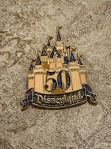 Disneyland 50th Anniversary Sleeping Beauty Castle Pin - Image 1