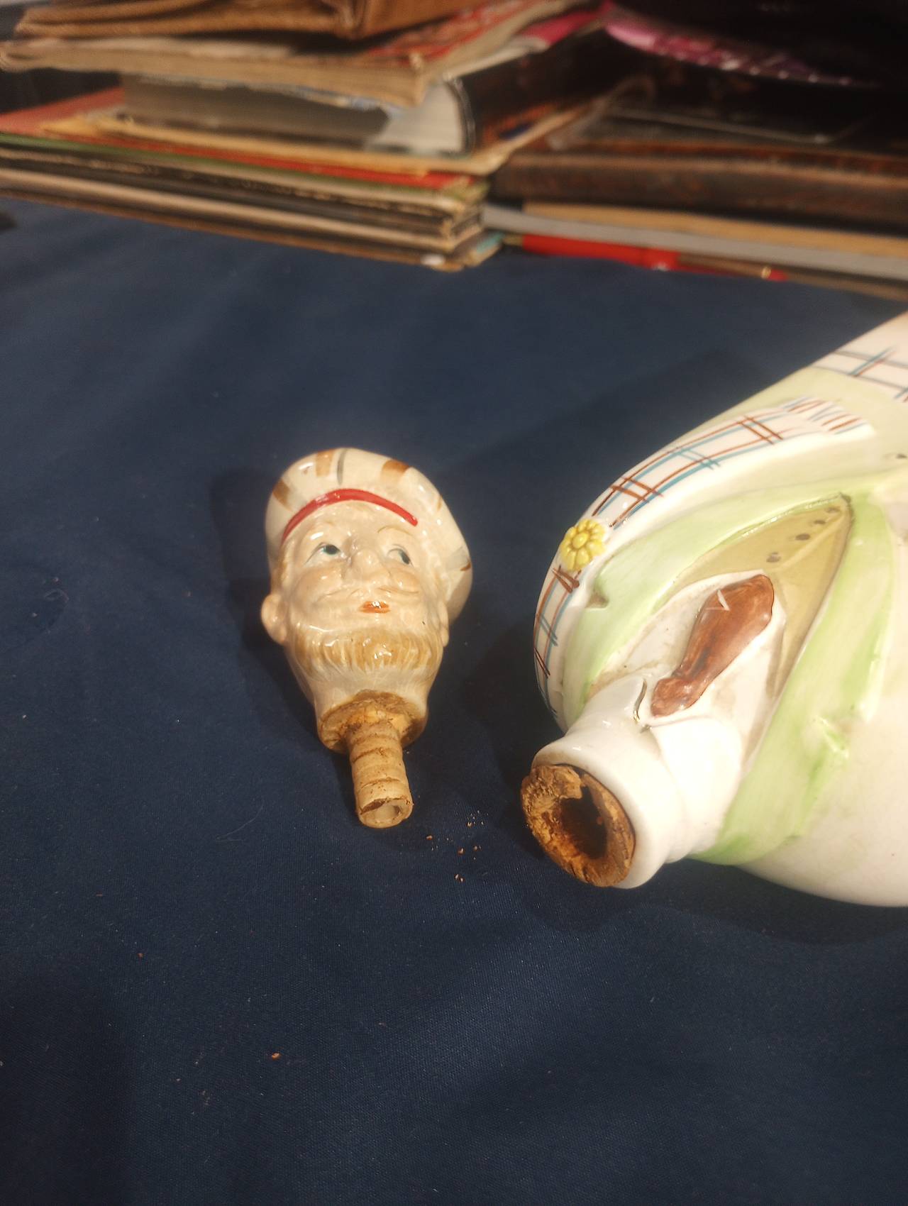 Vintage Ceramic Scottish Man Scotch Decanter