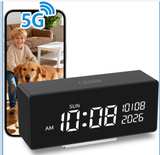 5G WiFi Hidden Camera Alarm Clock - Image 1