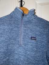 Patagonia Better Sweater 1/4 Zip Blue Women's medium - Image 3