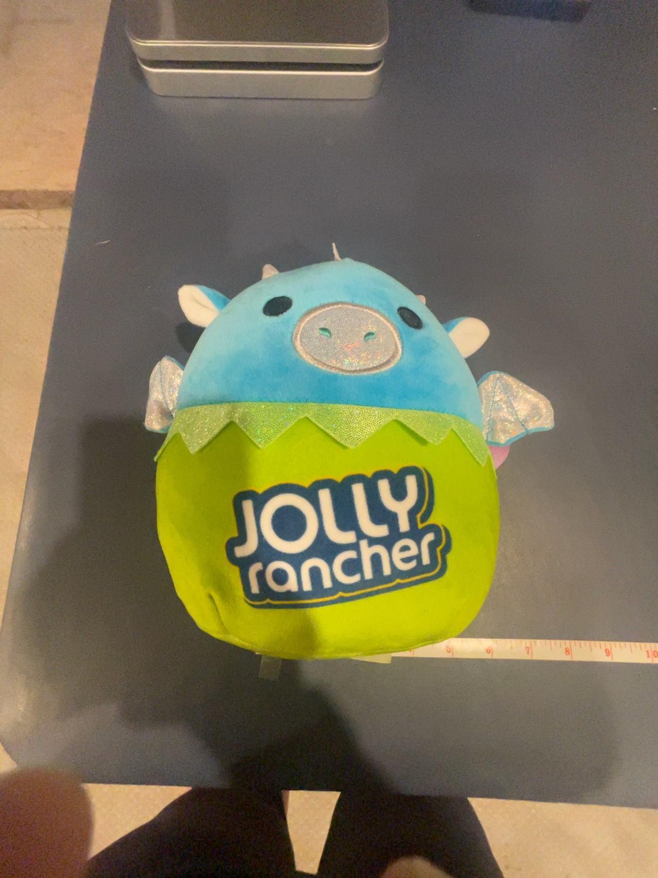 Squishmallows Landis the Jolly Rancher Blue Dragon