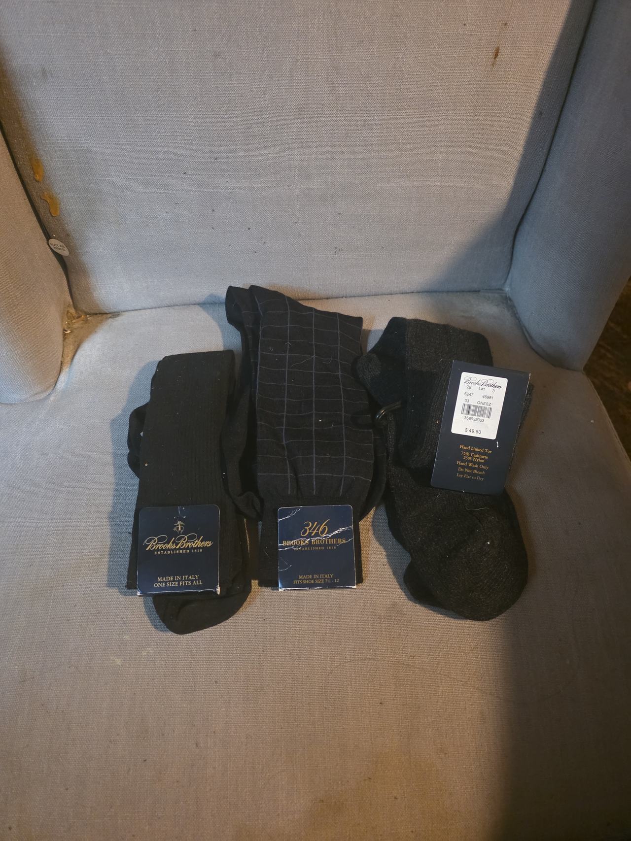 Brooks Brothers Men's Italian Dress Socks Bundle